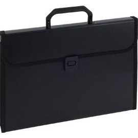 Teczka PP z rączką Eagle 12 przegródek czarna Eagle