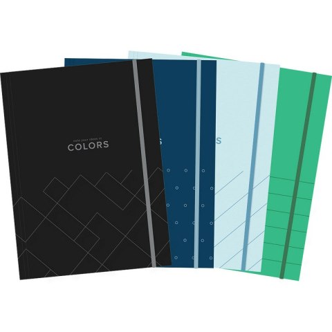 Teczka kartonowa z gumką Top 2000 A4 mix kolorów Top 2000