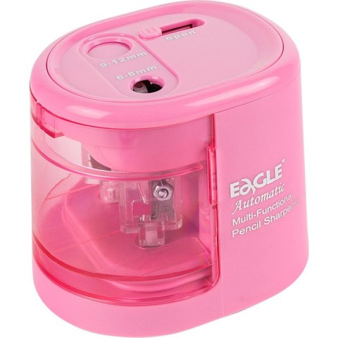 Temperówka na baterie Eagle EG-5161USB 2 otwory różowa Eagle