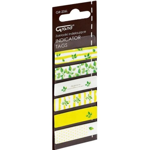 Zakładki Grand GR-206L 12x45mm Liście (6x20) Grand