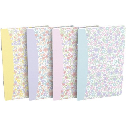 Zeszyt Oxford Floral 90x140mm/30k linia mix kolorów Oxford