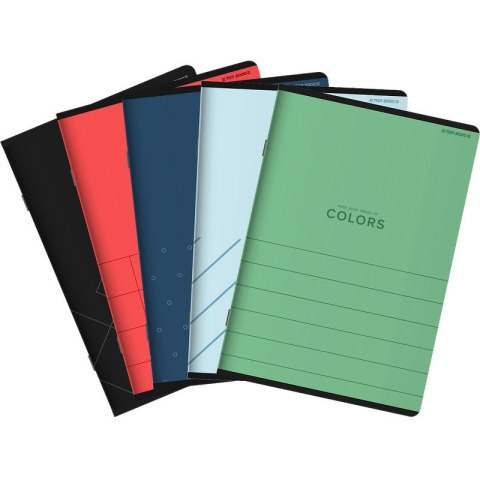 Zeszyt Top 2000 Colors A5/80k kratka mix kolorów Top 2000
