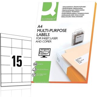 Etykiety Q-Connect A4 70x50.8mm białe (100) Q-CONNECT