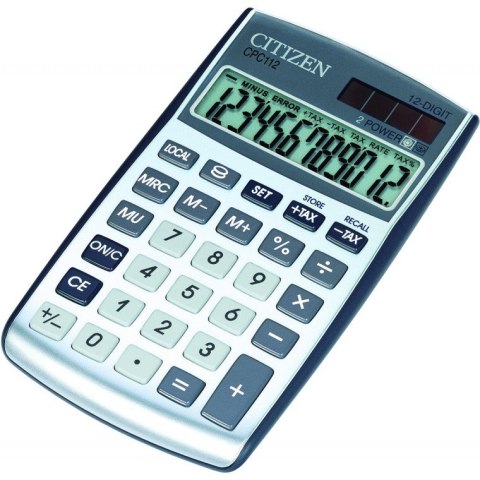 Kalkulator Citizen CPC112 srebrny Citizen