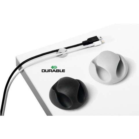 Klipsy do kabli Durable Cavoline Clip 2 grafitowe (6) Durable