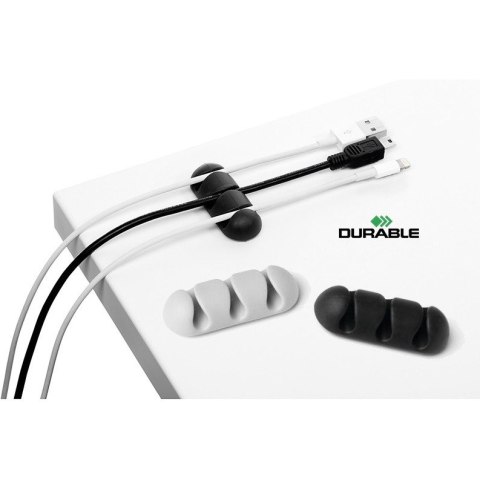 Klipsy do kabli Durable Cavoline Clip 3 grafitowe (2) Durable