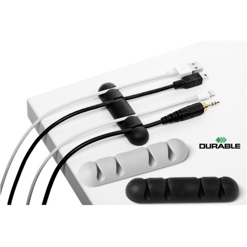 Klipsy do kabli Durable Cavoline Clip 4 szare (2) Durable