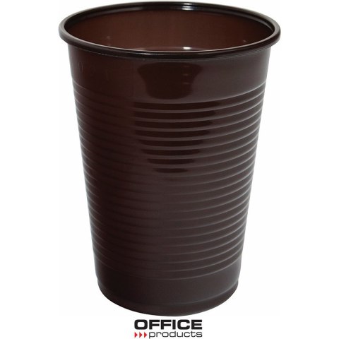 Kubek plastikowy Office Products 200ml termiczny brązowy (100) Office Products