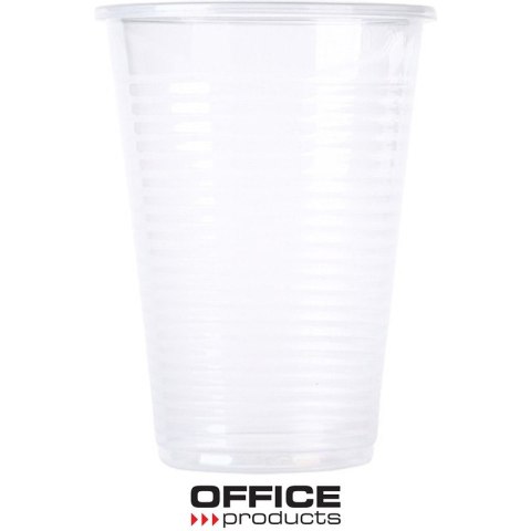 Kubek plastikowy Office Products 200ml termiczny transparentny (100) Office Products