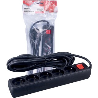 Listwa zasilająca Office Products 3m/5g czarna Office Products