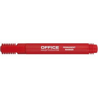 Marker permanentny Office Products 1-3mm okragły czerwony Office Products