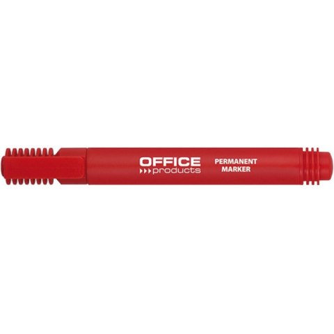Marker permanentny Office Products 1-3mm okragły czerwony Office Products