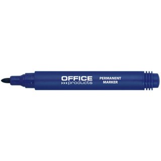 Marker permanentny Office Products 1-3mm okragły niebieski Office Products