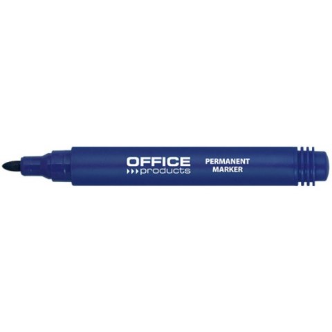 Marker permanentny Office Products 1-3mm okragły niebieski Office Products