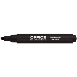 Marker permanentny Office Products 1-5mm ścięty czarny Office Products