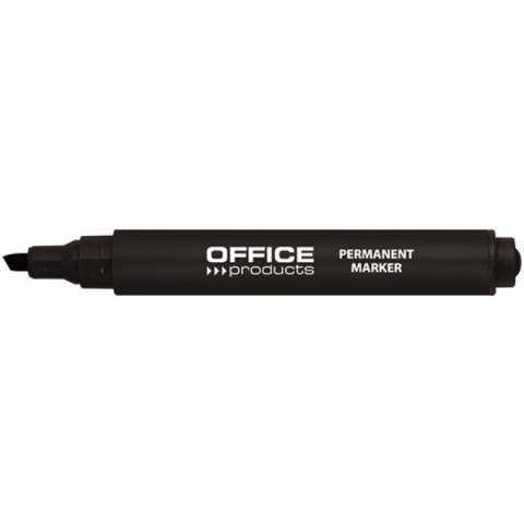 Marker permanentny Office Products 1-5mm ścięty czarny Office Products