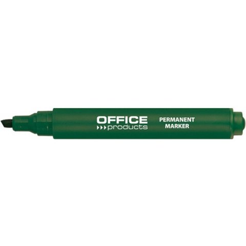 Marker permanentny Office Products 1-5mm ścięty zielony Office Products