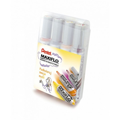 Markery do tablic Pentel Maxiflo MWL5M 4 kolory Pentel