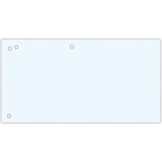 Przekładki kartonowe Office Products 1/3 A4 białe (100) Office Products