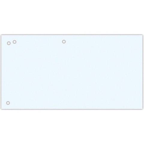 Przekładki kartonowe Office Products 1/3 A4 białe (100) Office Products