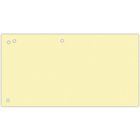 Przekładki kartonowe Office Products 1/3 A4 żółte (100) Office Products