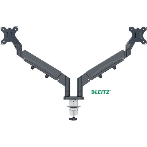 Ramię na 2 monitory Leitz Ergo ciemnoszare Leitz