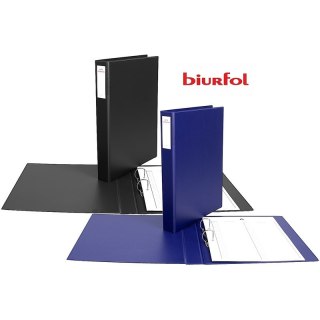 Segregator do akt osobowych Biurfol A4/4cm 2R czarny Biurfol