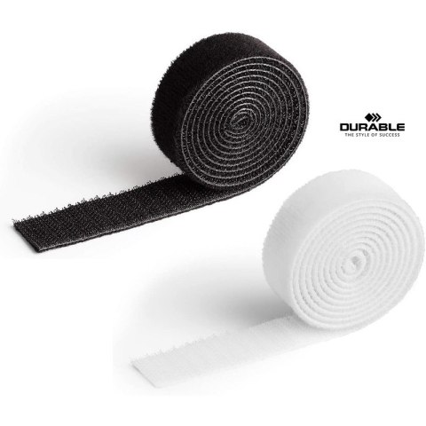 Taśma do kabli Durable Cavoline Grip 20mm/1m biała Durable