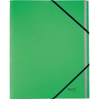 Teczka PP z gumką Leitz Recycle A4 12 przekładek zielona Leitz