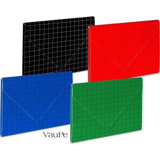 Teczka kartonowa z rzepem VauPe A4/10mm zielona VAUPE