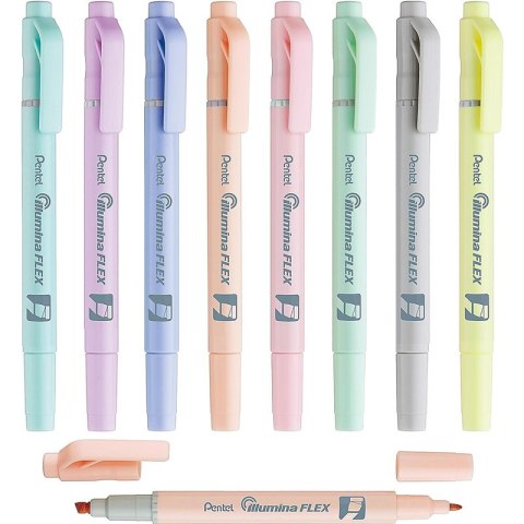 Zakreślacz Pentel Illumina Flex SLW11P szary Pentel